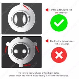 CHUSYYRAY For Yamaha Blaster 200 1995-2004 2005 2006 LED Headlight Kit H6 White Bulb 2PCS