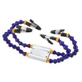 Soldering Helping Hands ABS Flexible Arm Aluminum Alloy Base Third Hand Soldering Tool with Removable Rubber Cover 4PCS