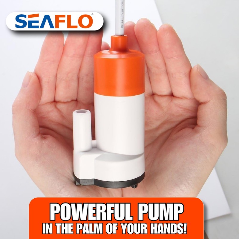 SEAFLO 12V 4.22 GPM (16 LPM) Low Voltage Submersible Galley