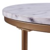 Versanora Marmo Coffee Tables, Brass