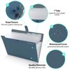 KONVINIT Document Folder A4 Document Bag Coloured Expanding Folder A4
