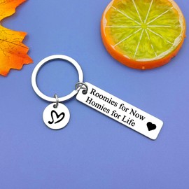 Jielahua Roommate Gift Roomie Keychain Best Friend Birthday Gifts for Women Friend Gifts for Her Appreciation Gift for Roommate Graduation Gifts for Best Friend College Roommate