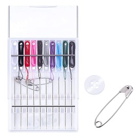 2 Boxes (20 Pcs) Pre Threaded Needle Kit Assorted Color (Simple Color)