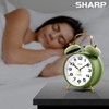 Sharp Twin Bell Alarm Clock, Loud Alarm Great for Heavy