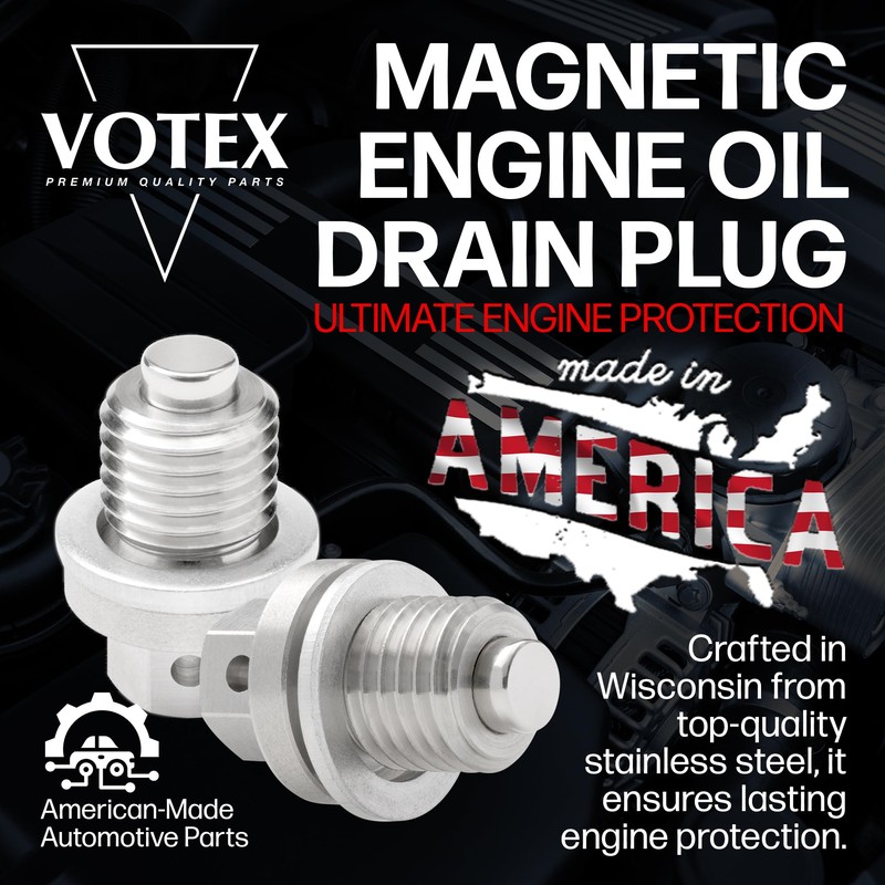 Votex - Magnetic Oil Drain Plug fits DuroMax XP13000HXT Generator