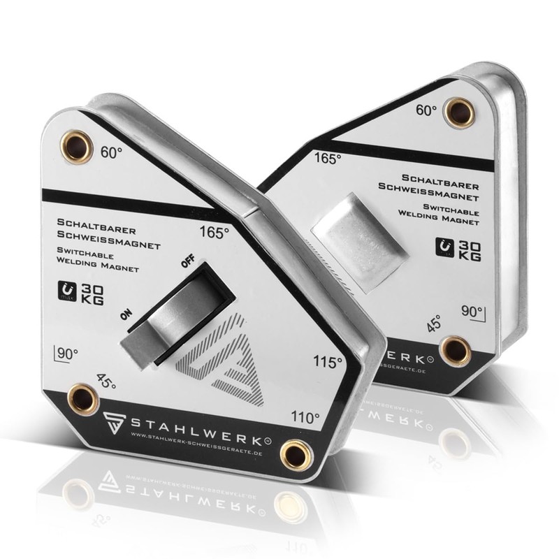 STAHLWERK Magnetic Welding Angle Magnetic Angle Welding Magnet Switchable 45°
