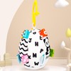 Black White Stroller Toy High Contrast Early Education Baby Plush