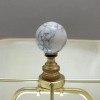 Unbranded Howlite Marble Gemstone 1" Ball Lamp Finials Nickel/Polishe -