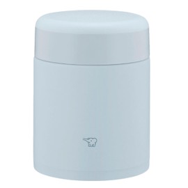 Zojiroshi Soup Flask 400ml Large Tea Bowl Size 【Keeps Food Warm and Cold】 Bento Wide Mouth Ice Gray SW-KA40-HL