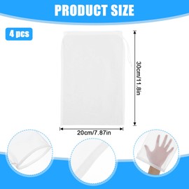 4 PCS Cheese Cloths for Straining, 30x20cm Nylon Nut Milk Bag Strainer Reusable Cheese Cloth Craft Nutmilk Mesh Bag, Fine Mesh Food Filter Bags for Cooking, Baking, Juicing, Cheese Making