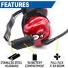 Rugged NASCAR Linkable Behind The Head Headset for Race Fan