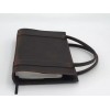 Handmade Distressed Leather Bible Book Cover Sleeve Pockets Handle Custom