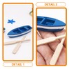 STOBOK 7 Sets Mini Rowing Boats in Beach Style Miniature