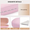 Marvolia Hard Shell X-Large Eyeglasses Case - Pink PU Leather
