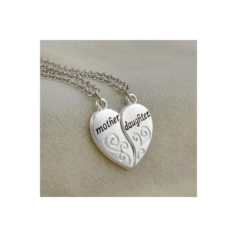 Deluxe 2 Collares Mamá Hija 10 Mayo Madre Cumpleaños Regalos