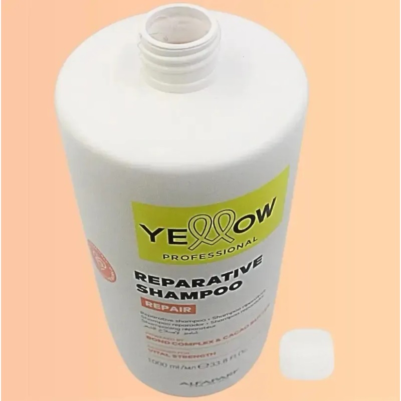 Shampoo Alfaparf Yellow Reparación Cacao 1000 Ml