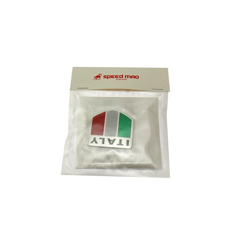 Speed mao Stylish Italian Emblem Plate Sticker Set of 4