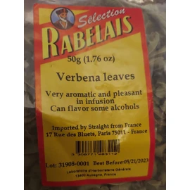 Selection Rabelais French Lemon Verbena Odorata, Aloysia triphylla, Leaf 1.7oz Calm Tea Digestion