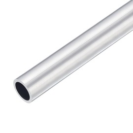 TOP-VIGOR 1Pc 6063 Aluminum Round Tube, 30mm OD 26mm ID 400mm Length Seamless Aluminum Straight Tubing Pipe for Industry DIY Projects