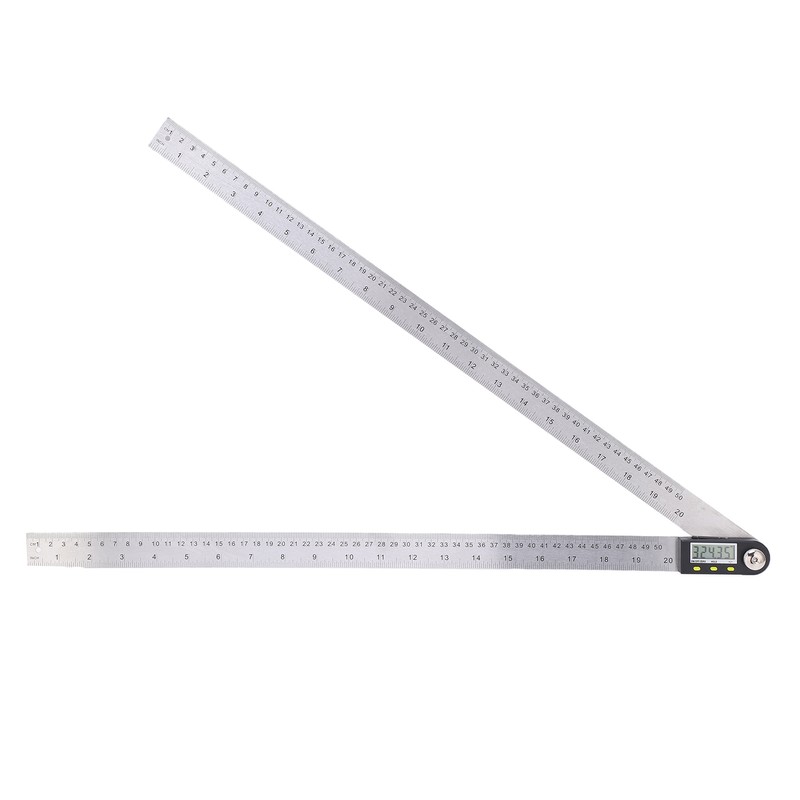 0‑500mm Digital Angle Finder Ruler 0‑360° LCD Protractor Angle Gauge