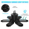 AYSEMO Garage Light Bulb LED 100W with 6 Deformable Panels,