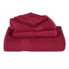 vidaXL bordeaux soap towels set - cotton washcloths 30x30cm -