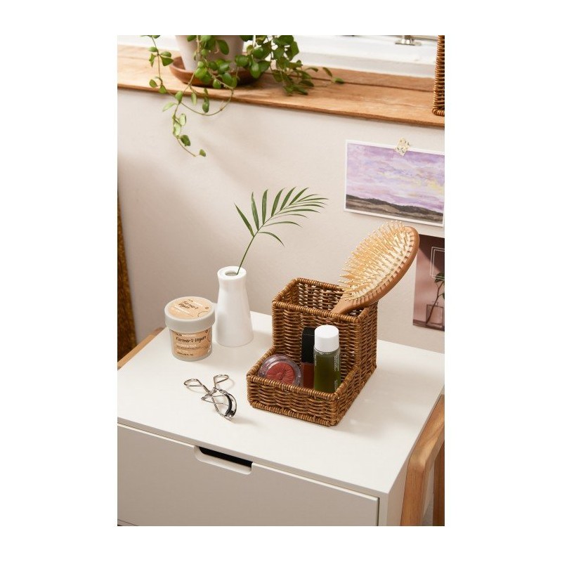 JAJU Daily 2-compartment storage basket_15cmx12cmx11cm_Natural, NaturalNatural_FRFR / 자주 JAJU 데일리