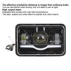 Truck Front Square LED Headlight with High Low Beam DRL