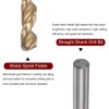 sourcing map Twisted Drill Bit 8.3 mm Titanium Coated (HSS-E)