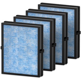 MK04 MG04JH Replacement Fil-ters Compatible with MK04 MG04JH Air Puri-fier MK-04 H13 True HEPA Fil-ter, Part No. MK04LX, 4 Pack