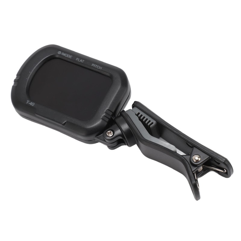 Clip On Guitar Tuner Black LCD Display A0 27.5Hz to