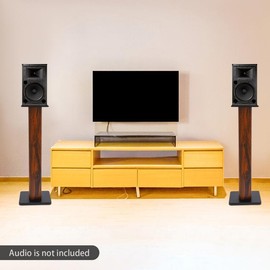 35.4 "Wood Bookshelf Speaker Stands Studio Monitor Speaker Stand Column, Pair