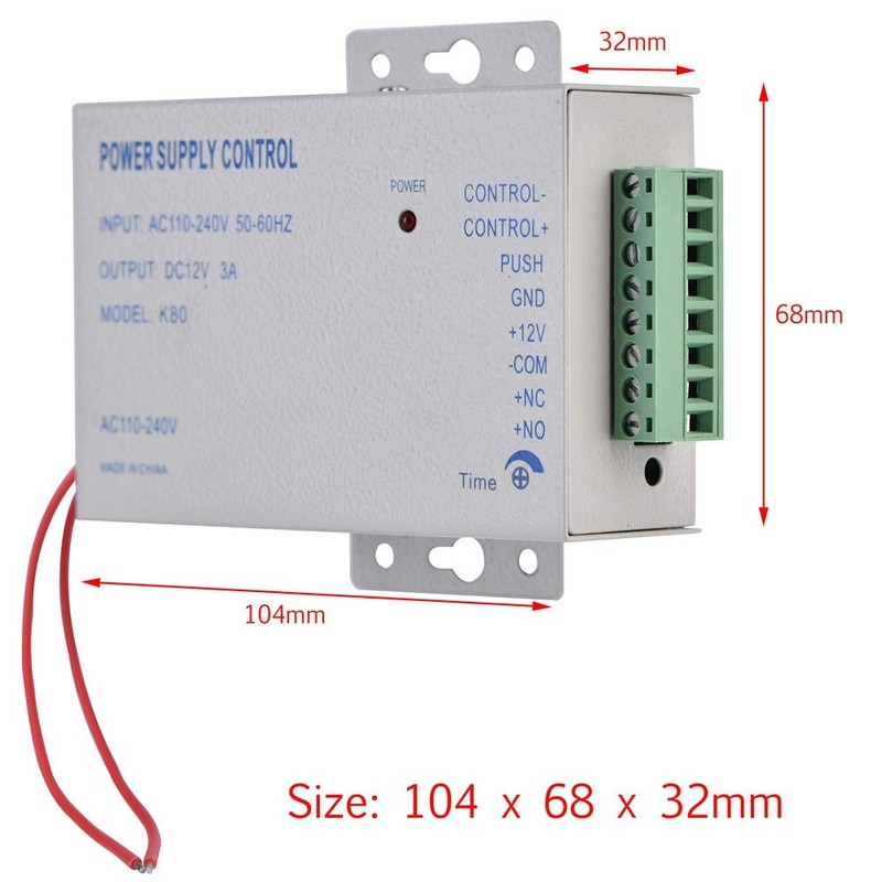 12V3A Switching Power Supply for Access Control Intercom, Input Ac