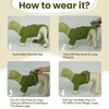 MHaustlie Recovery Suit for Dogs, Dog Abdominal Wounds Bandages, E-Collar