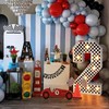 Marquee Numbers Race Car Birthday-Decorations: 3ft Large Fast One Party
