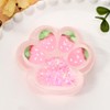 Taba Squishy Cat Paw Toys, Strawberry Squishy Mochi Squeeze Transparent