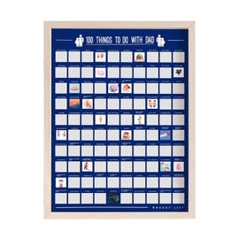Gifts for Dad from Daughter, Son, Kids,Dad Gifts for Christmas, Birthday Gifts for Dad -, 100 Things To Do With Dad Bucket List Scratch Poster
