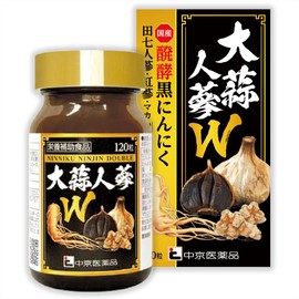 Garlic Ginseng W 1 Bottle, 120 Tablets, Made in Japan