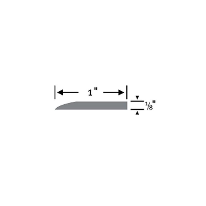 Herco 633 Thermoplastic Tile Reducer Strip 36 in x 1