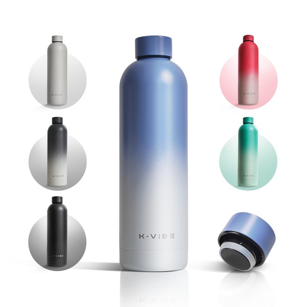 K-VIBE Stainless Steel Drinking Bottle 750 ml - Reusable Water