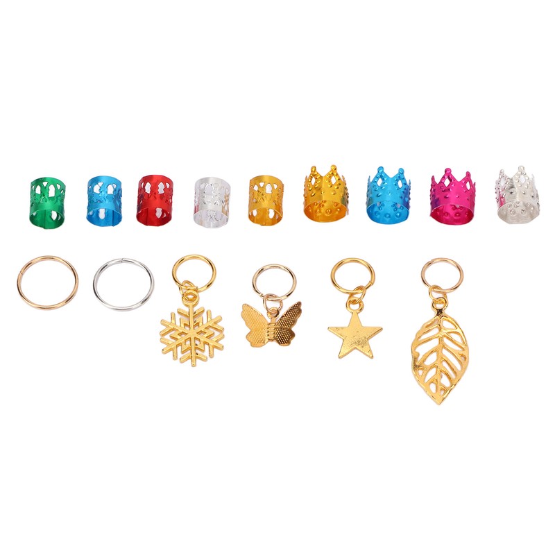 Dreadlocks Jewelry Hair Braiding Beads Alloy Dreadlocks Cuff Ring Hair