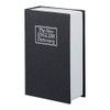Relaxdays Safe with Key in Book Shape Steel Compartment, Black,