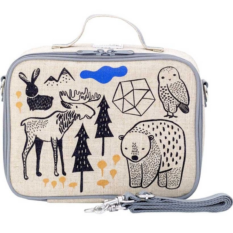 SoYoung Insulated Lunch Box - Toxin Free Lining, Washable Linen