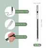M&G Gel Pen Medium Point 0.5mm, 12 Pcs Smooth Black