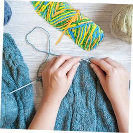 OHPHCALL 1PC DIY Woolen Yarn for Knitting Projects Soft Comfortable Thicken Yarn for Sweaters Scarves More Durable Safe Material for Creative Crafts