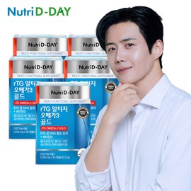 Nutri-D-Day rTG Altige Omega-3 Gold (PTP) 5 boxes, 5-month supply / 뉴트리디데이 rTG 알티지 오메가3 골드(PTP) 5박스 5개월분