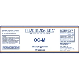 Pure Herbs: OC-M - capsules 100 ct - 575mg