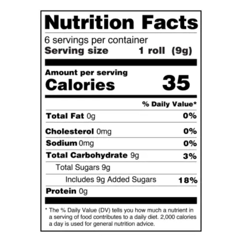 Needzo Candy Refill Rolls for Dispenser, Bulk Individually Wrapped Treats,