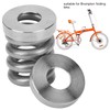 Keenso Shock Absorber Spring, Titanium Bicycle Spring Shock Absorber Bicycle