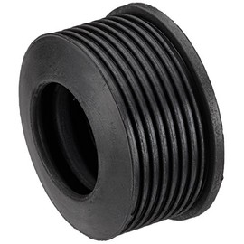 Haas Hot Water Pipe Nipple for Hot Water Siphon Elbow | for HTSW 1 1/4 Inch | Black Rubber | Pack of 1